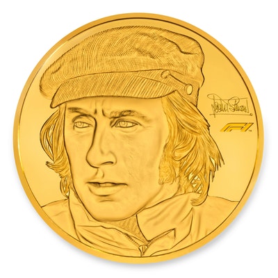 Sir Jackie Stewart Gold Kilo Coin